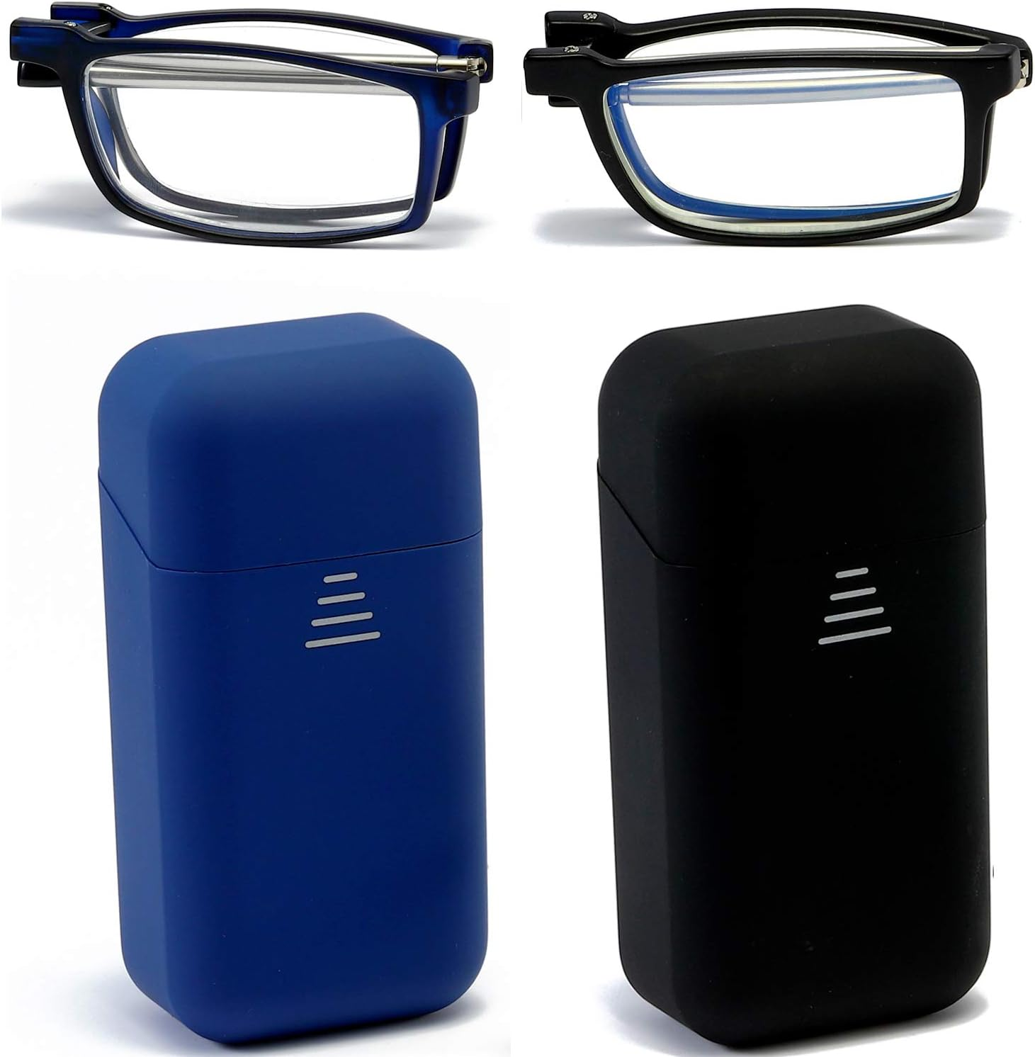 Folding Reading Glasses Compact Portable Readers for Men Women 2 Pairs in Case image number 5