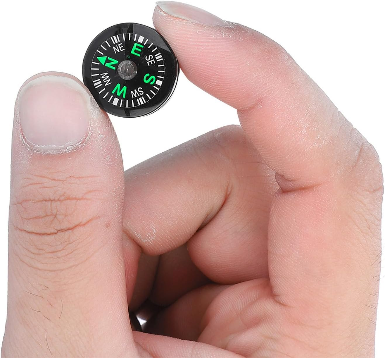 Watris Veiyi Pack of 12 20 Mm Mini Compass, Compass, Small, for Hiking, Camping, Outdoor Activities Accessories image number 2