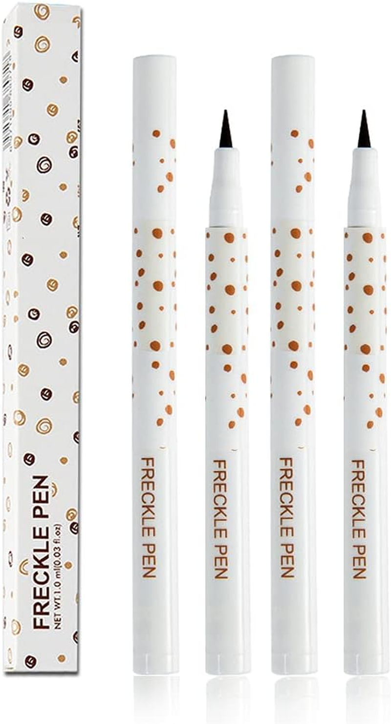2 Colors Freckle Pen Waterproof Long-Lasting Quick Dry Small Spot Natural Lifelike Freckle Makeup Pen (Light Brown)