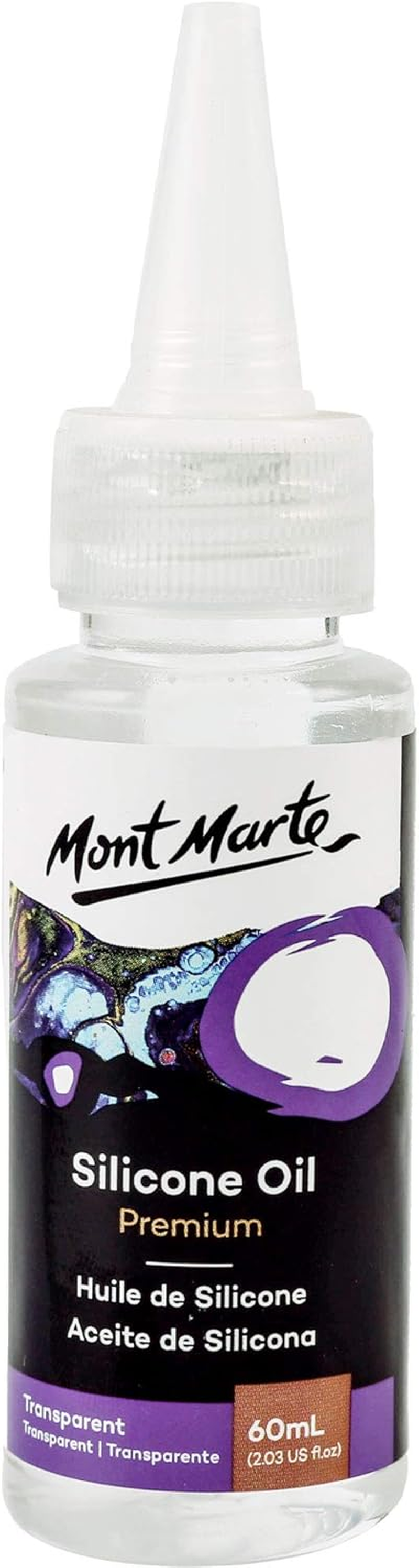 Mont Marte Premium Silicone Oil 60 Ml, Clear image number 1