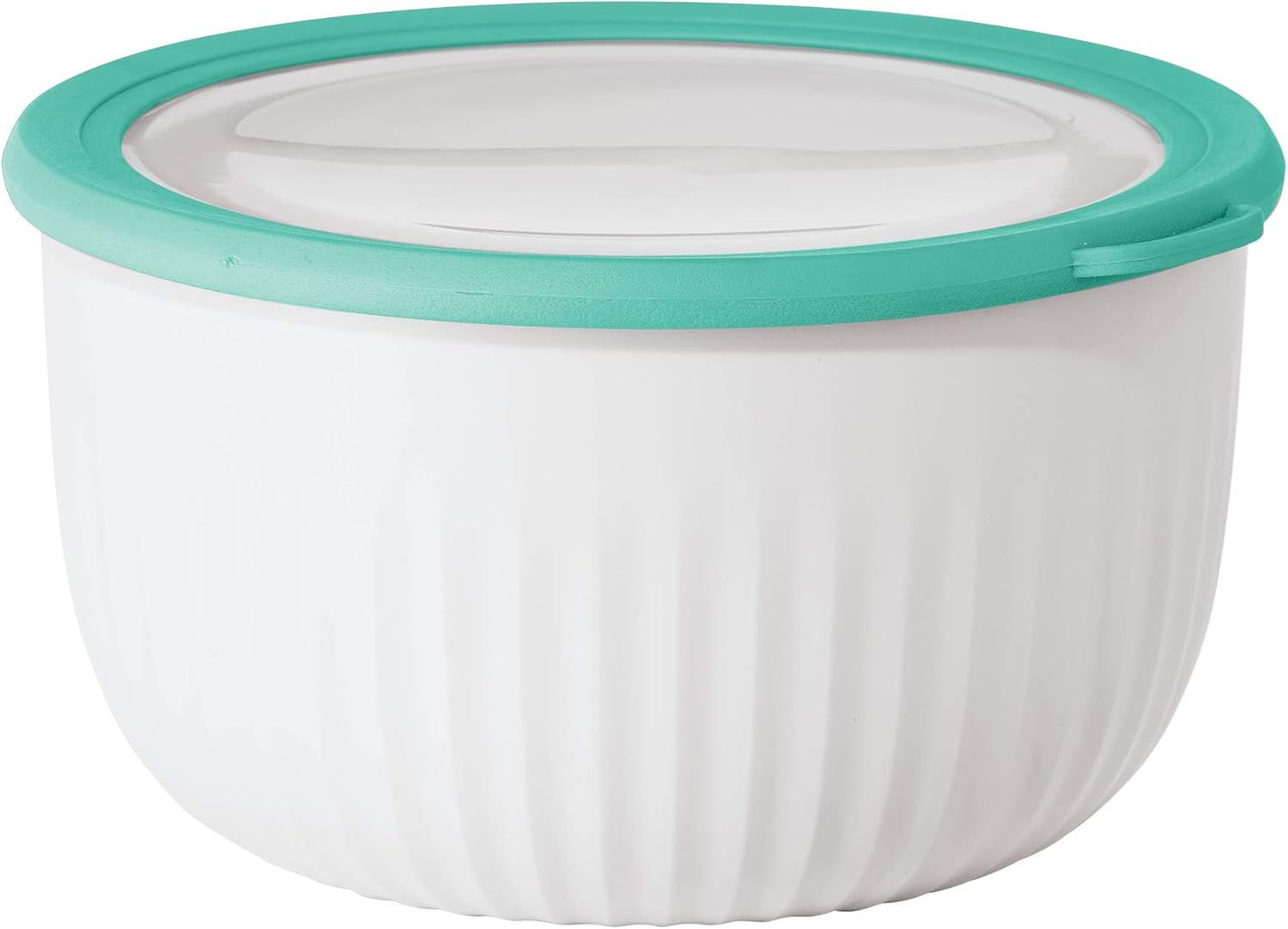Oggi Prep and Serve Bowl with Lid, White, 568 Ml Capacity