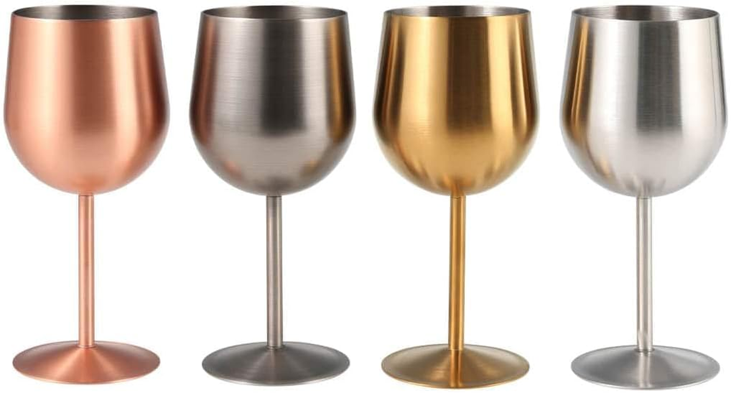 Dulton M-0519ST Wine Glass, Stainless Steel, Expressive Wine Glass, Height 7.1 Inches (180 Mm), Diameter 2.9 Inches (74 Mm), Capacity: 11.8 Fl Oz (350 Ml)