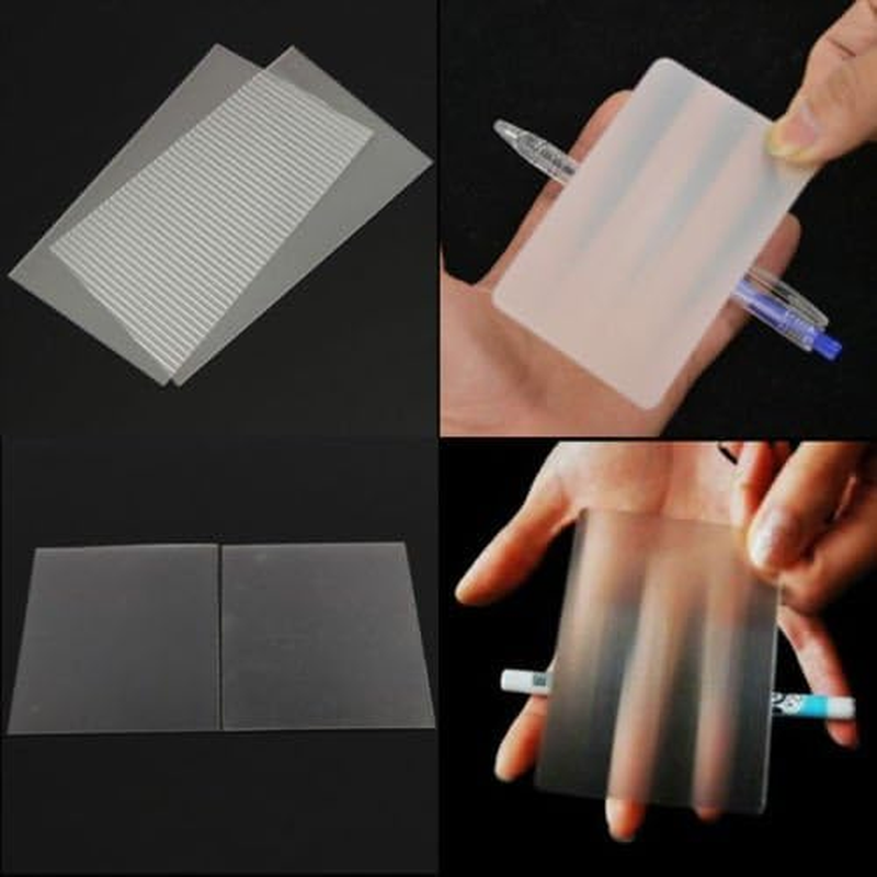 Milesmagic Magician'S Lubor Lens Gimmick | Illusion Plastic Sleeve Invisible Card for Creative See Thru Mentalism | Close up Real Street Stage Magic Tricks image number 3