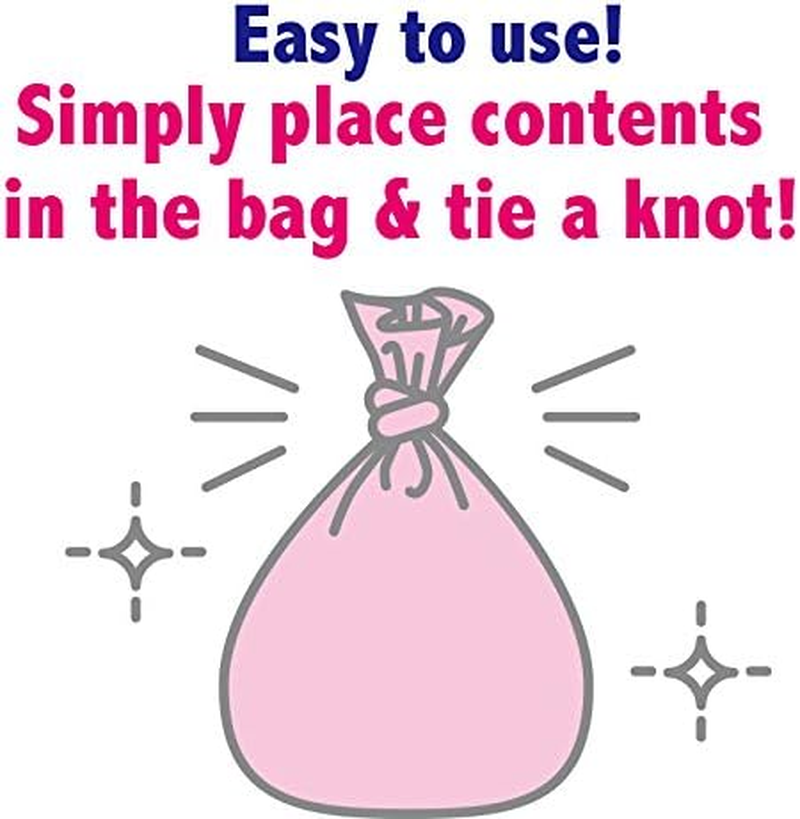 BOS Amazing Odor Sealing Baby Diaper Disposal Bags - Durable and Unscented [Size: S, Color: Pink] (150 Count, Pack of 2) (300 Bags)