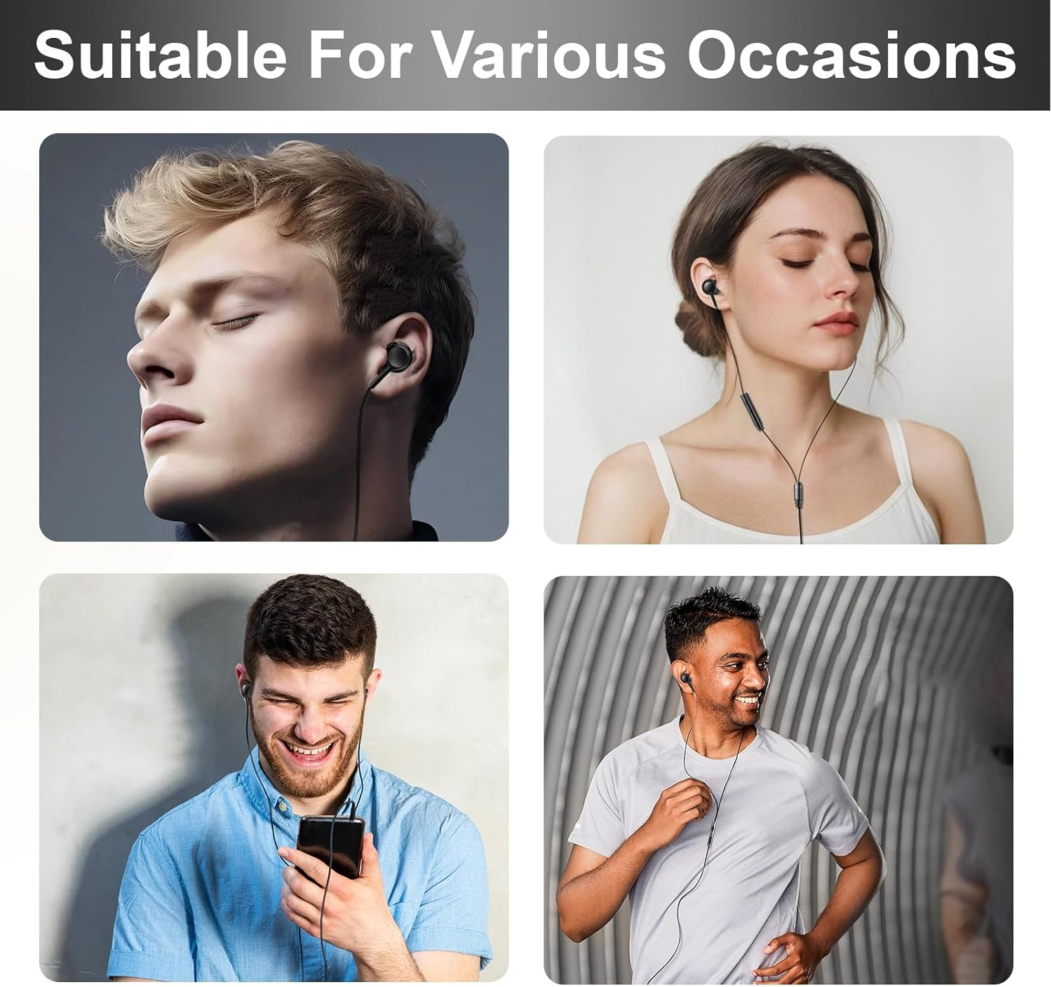 KIRVOS USB C In-Ear Headphones with Microphone - Magnetic In-Ear Headphones with USB C Port Compatible with Galaxy S25/A56/A36/A26/A55/A53/A54/A33/A34/A35, Compatible with Iphone image number 5