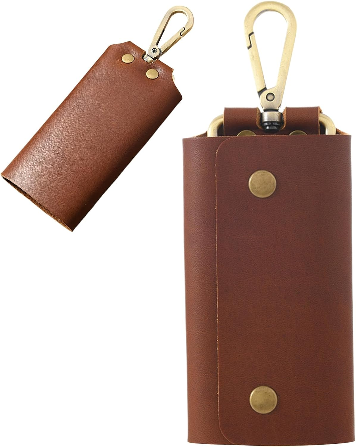 Key Storage Bag - Compact Key Organizer Case, Portable Key Storage Pocket | Zipper Key Wallet for Car Home Office Multi-Key Holder, Dark Brown, Se R&eacute;f&eacute;rer Au Descriptif, Refer to Description - Black image number 7