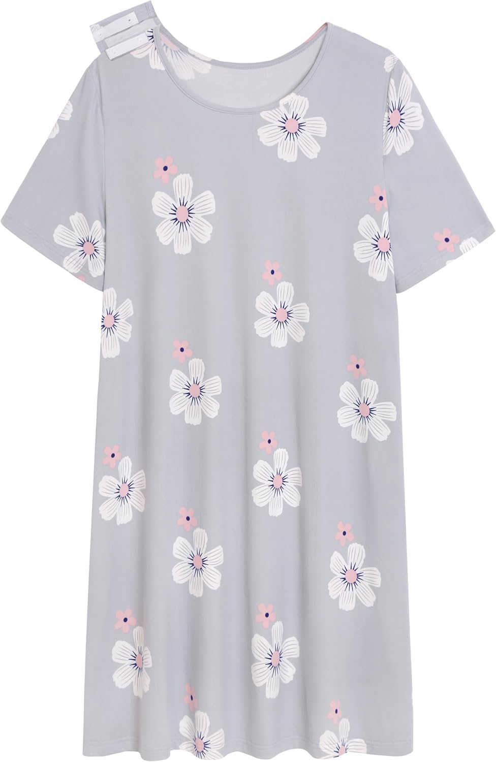 AVIIER Hospital Gowns for Women Open Back Adaptive Clothing Nightgowns Post Shoulder Surgery Dress image number 4