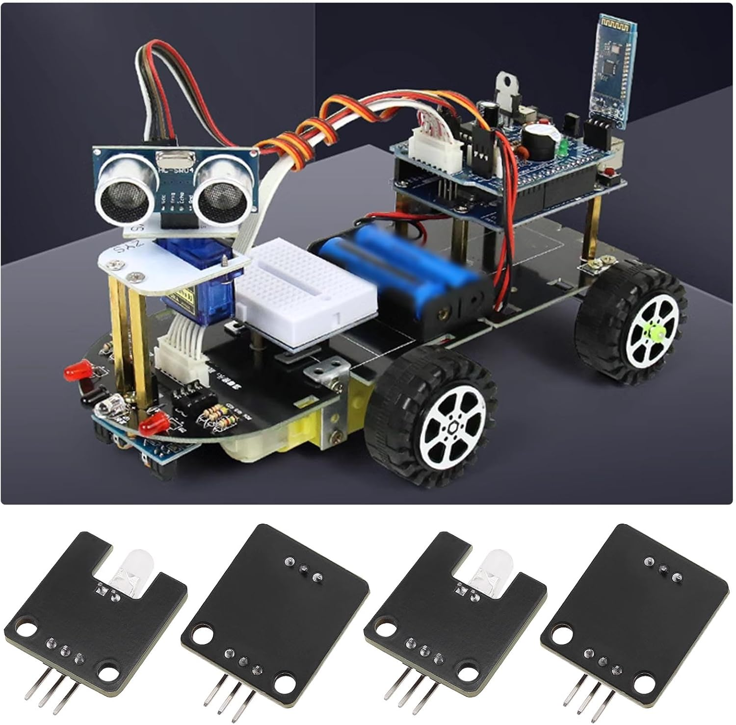 Be in Your Mind 5 Sets 5V Digital 38Khz IR Receiver Sensor Module with IR Transmitter Sensor Module Kit Compatible with 51/AVR/ARM Platforms image number 1