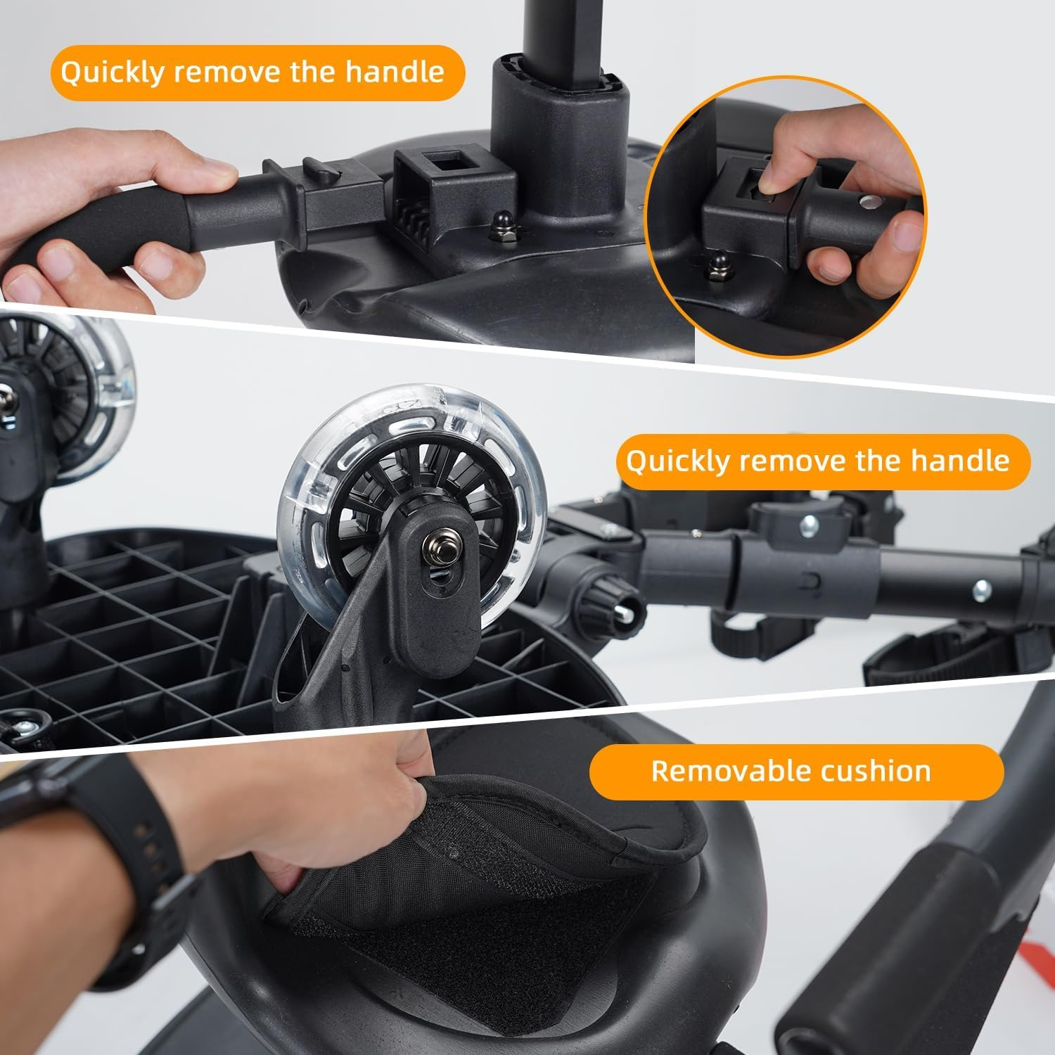 Buggy Board,Universal 2-In-1 Stroller Board,Child Rider Stroller Attachment with Saddle Seat and Standing Platform,Baby Stroller Connectors,Quick and Easy to Use, Safety Design Upgrade