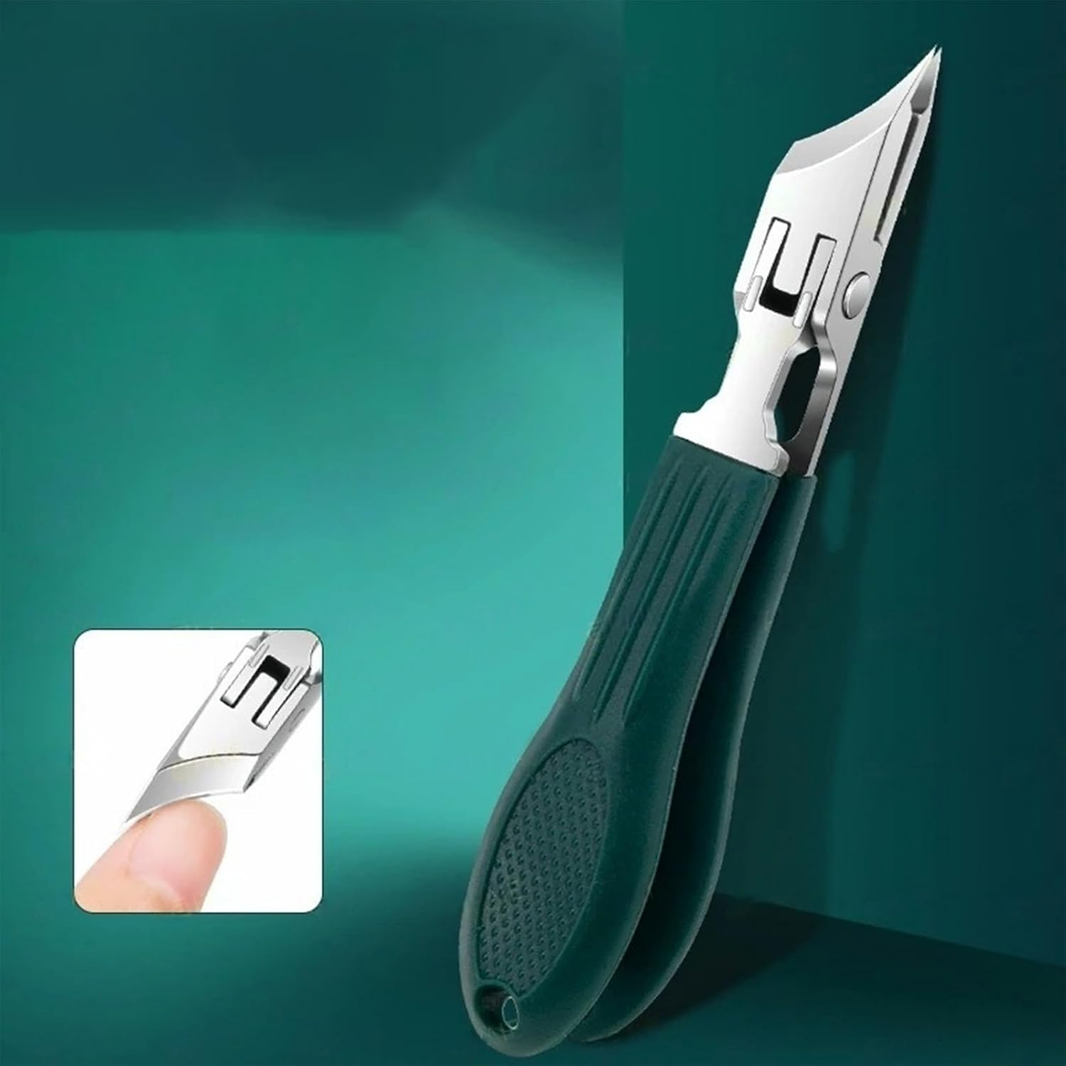 Xvilmaun Slanted Nail Clippers,Precision Toenails Trimmer | Anti-Splash Ergonomic Nail Clippers for Travel Salon Home Women Seniors Men