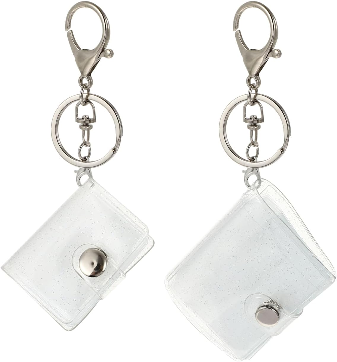 Abaodam 8Pcs Small Photo Album Mini Photo Storage Keychain for Anniversary and Wedding Cute and Key Holder for Boys and Girls