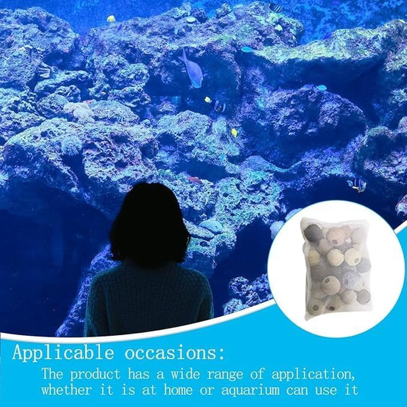 50Pcs 7.8 X 5.9 Inch Aquarium Filter Media Bags Mesh Reusable Bagswith Zipper for Activated Carbon, Biospheres, Ceramic Rings image number 6