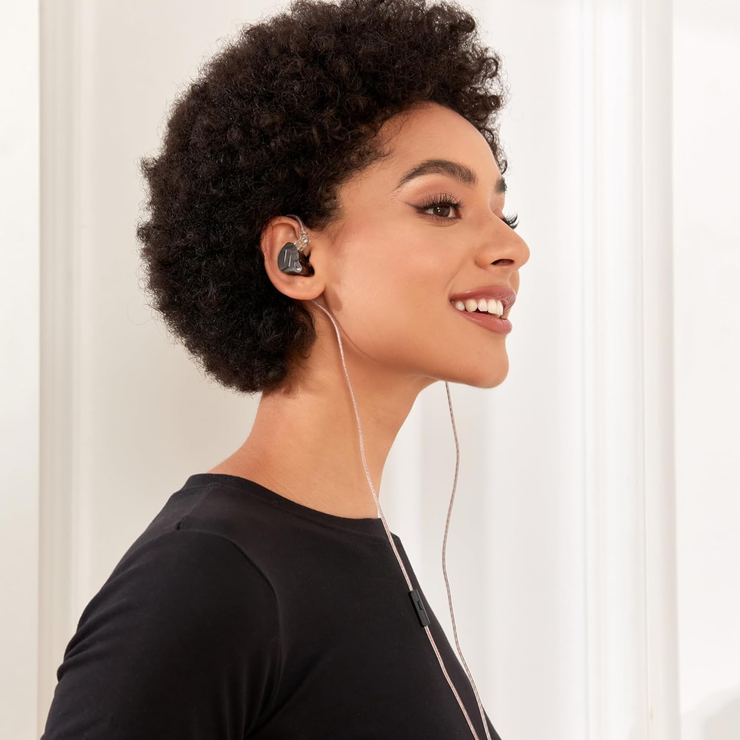 KZ ZSN Pro in Ear Monitors, IEM Earphones with Hybrid Dynamic Driver Balanced Armature, Wired Earphones Headphones 1DD 1BA Gaming Earbuds Stereo Bass Sound Ergonomic Comfortable Fit(Purple No Mic) image number 5