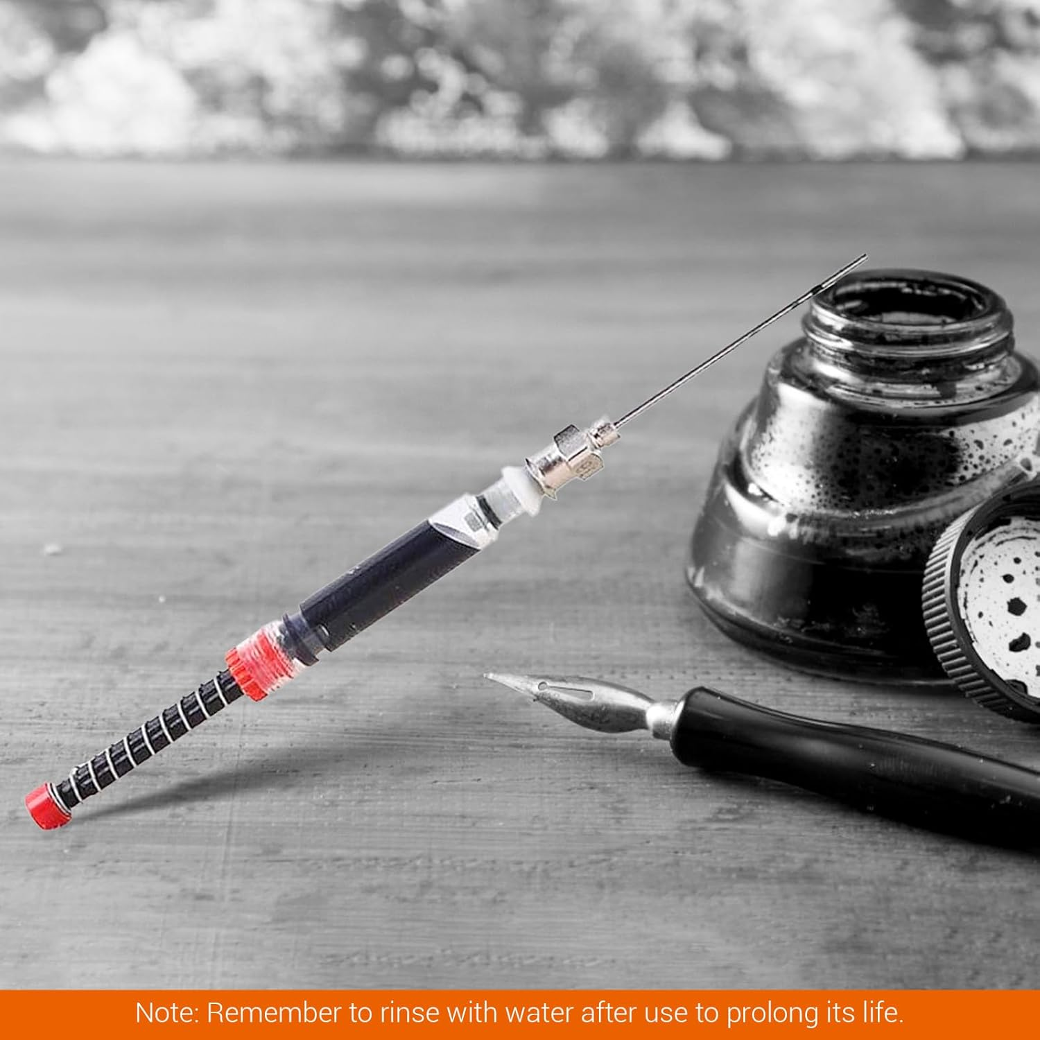 ASTIMESA 10 Pcs Fountain Pen Ink Syringe, Removable Blunt Syringe Fountain Pen, Elastic Spring Ink Filling Syringe Tool, Refill and Convert Pen Ink Converter Cartridges image number 3