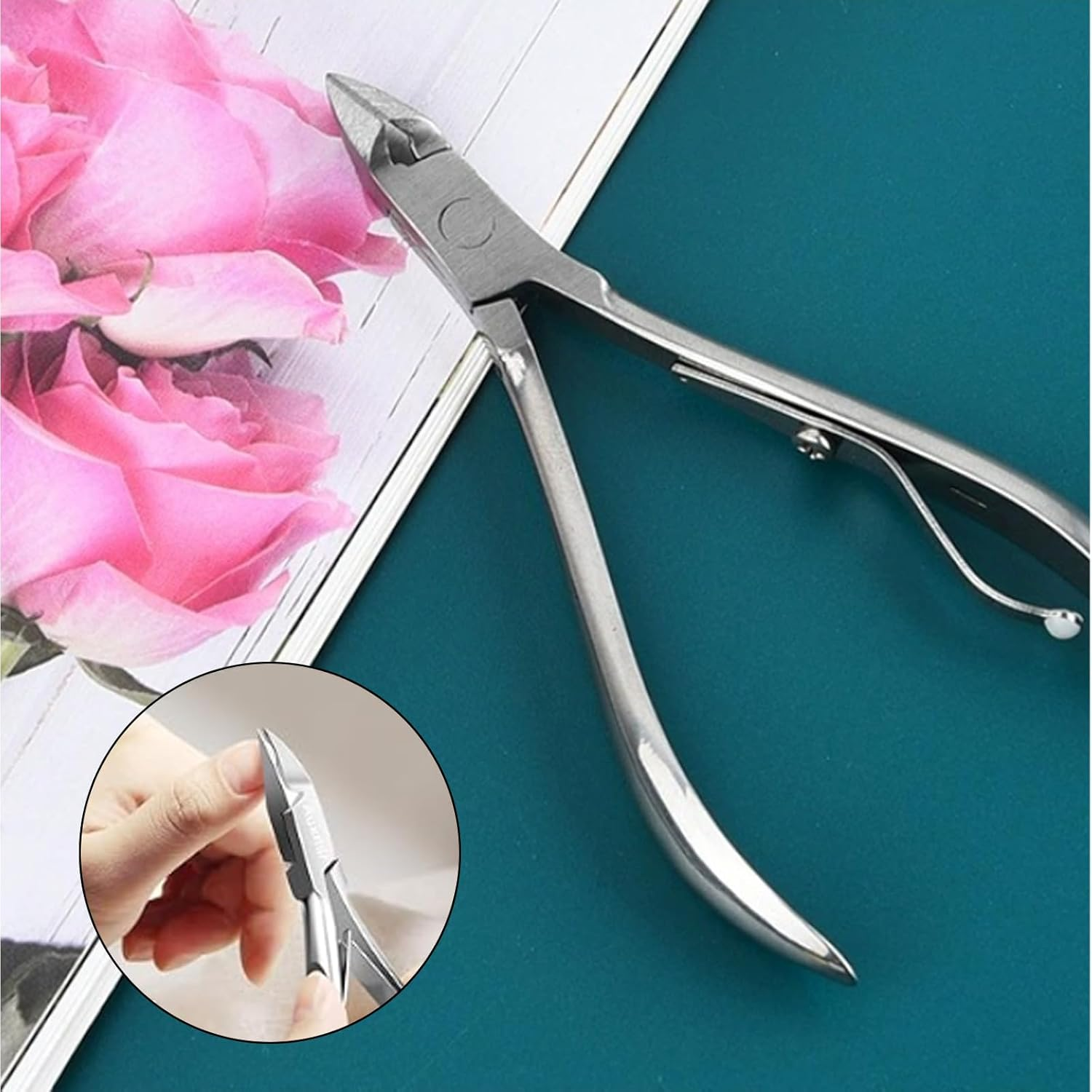 Nail Clippers, Nail Nippers for Toenails, Professional, Nail Nippers Toenails for Deep, Strong, Thick Toenails, Corner Pliers, Stainless Steel Tip for Deep Ingrown Nails image number 4