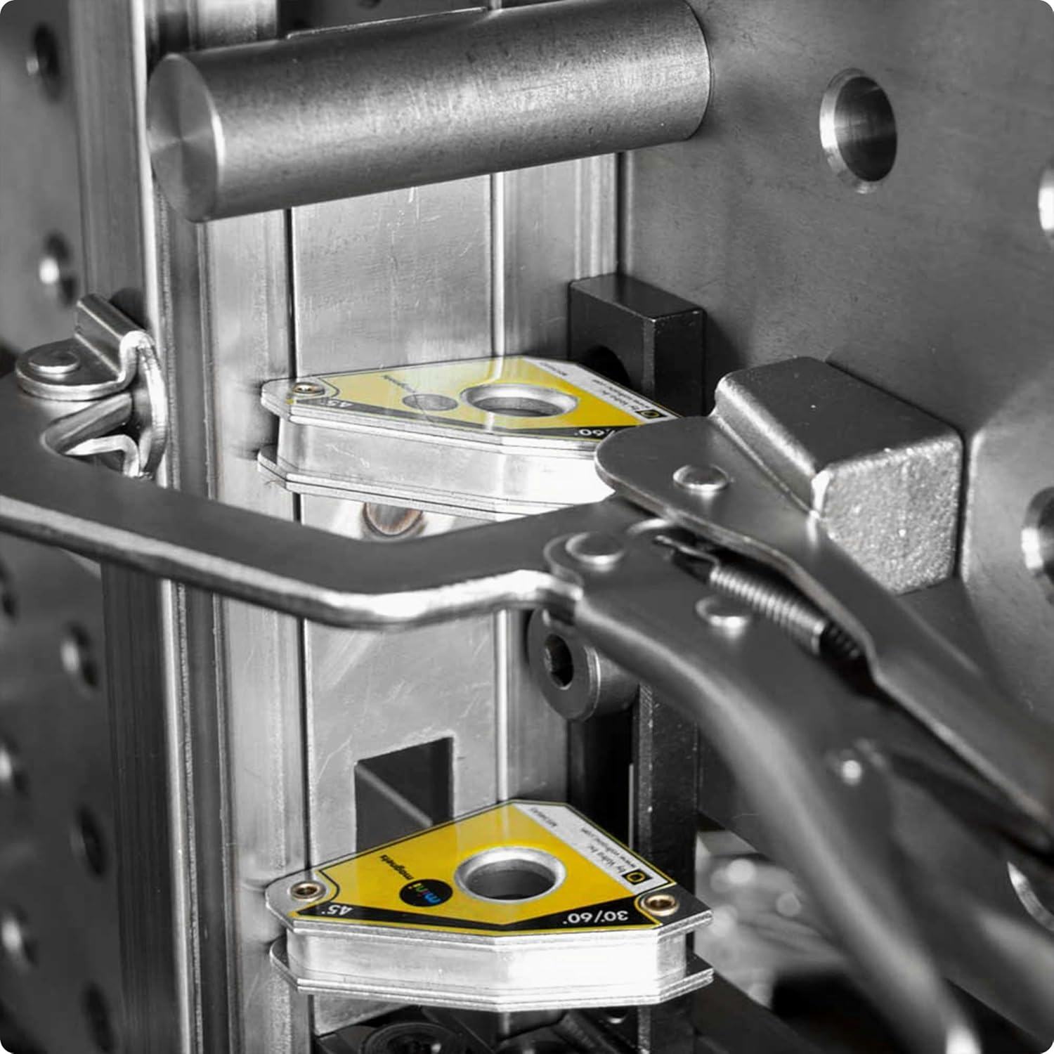 Strong Hand Tools Mini MAG, Welding Squares, Multi Angle: 30&deg;, 60&deg;, 45&deg;, 90&deg;, Magnetic Pull Force: 25 Lbs, Dimension: 2-5/16" X 2", Tig Welding, Fabrication Squares, MS346AT, image number 3