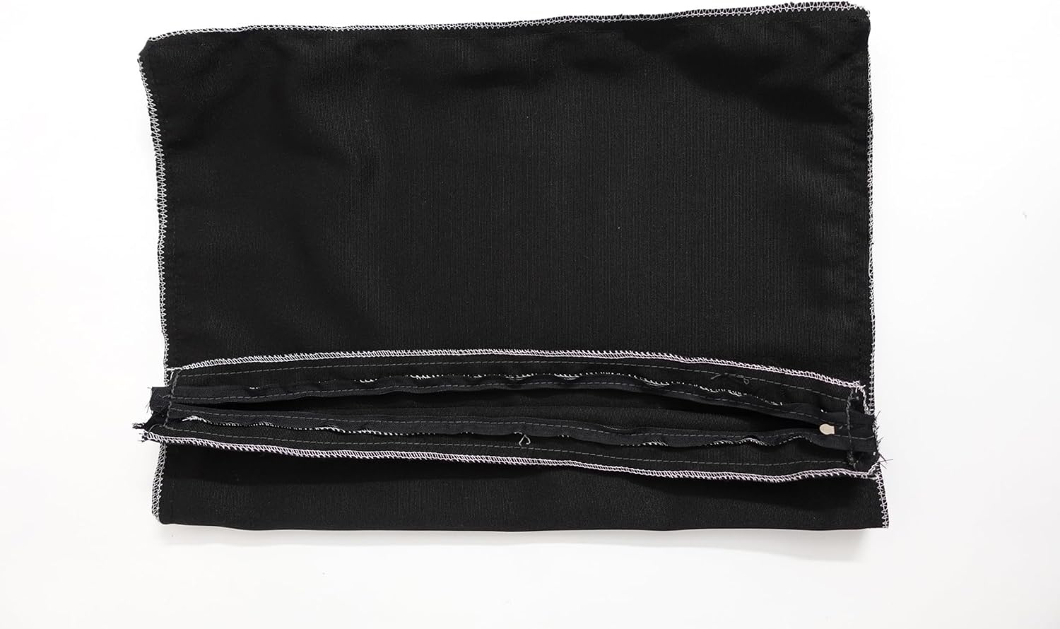 Outdoor Water-Resistant Chair Cushion Covers, Patio Seat Pad Cover, Square 51X51X5-Black Set-Of-2 image number 6