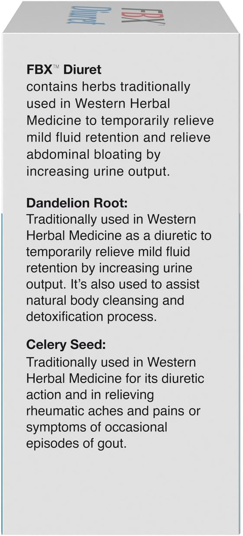 Naturopathica FBX Diuret Fluid Relief Supplement 60 Tablets image number 2