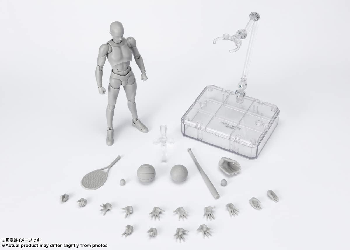 Tamashii Nations S.H.Figuarts Body-Kun -Sports- Edition Dx Set (Gray Color Ver.) image number 5