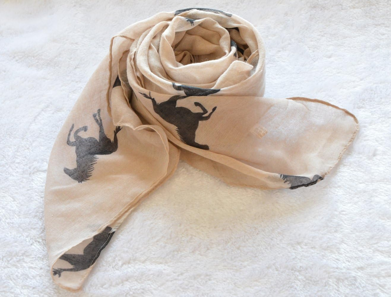Herebuy Cool Animal Print Scarf Fashionable Women Scarves for Winter image number 3