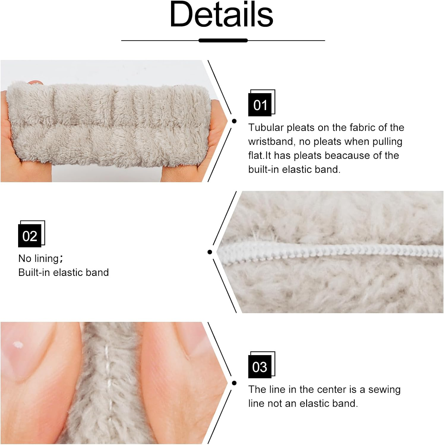 WHAVEL 6PCS Spa Headband and Wristband Set, Face Wash Headband Makeup Skincare Headband Wrist Bands for Washing Face - Cow, Leopard image number 5