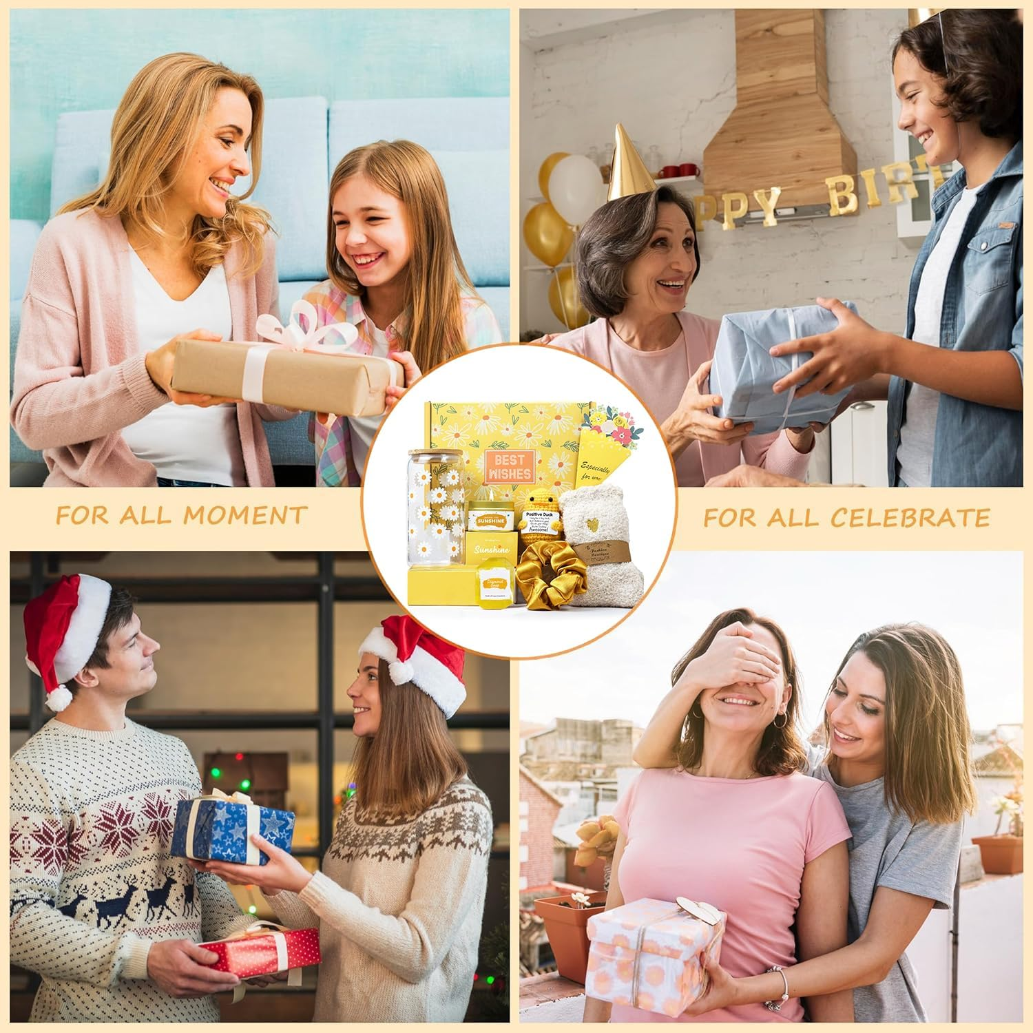 Eurzom Gift Birthday for Women, Unique Birthday Gifts for Women, Best Friend Birthday Gift, Inspirational Gift Set Box, Gift Box Set for Best Friends Her Sister Mom Wife Girlfriend - Brighten up Her Day! image number 5