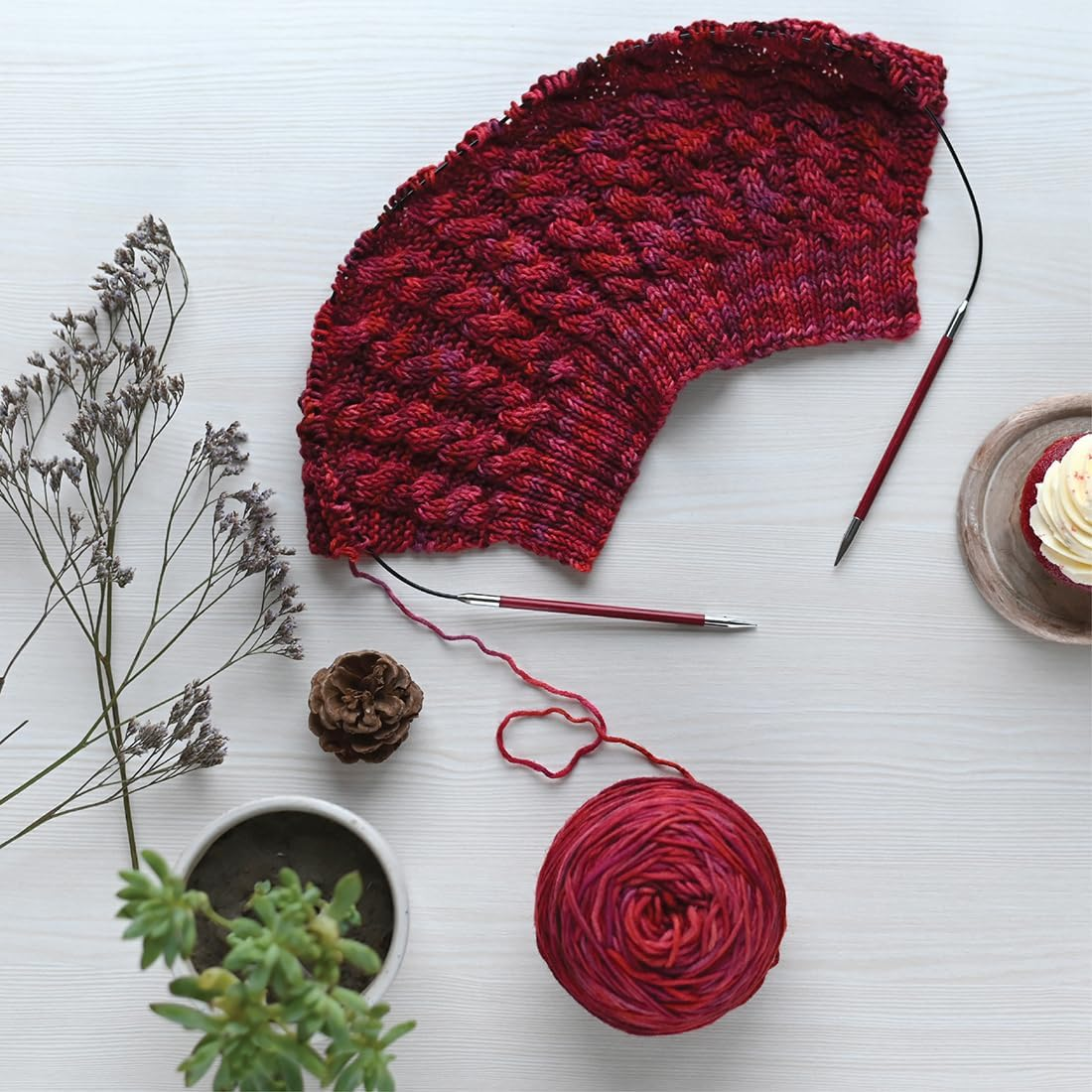 KNITPRO Knitpro Zing Knitting Needle, Circular, Interchangeable, Special 10Cm Short Tip, Deluxe Set, 26-47425 image number 1