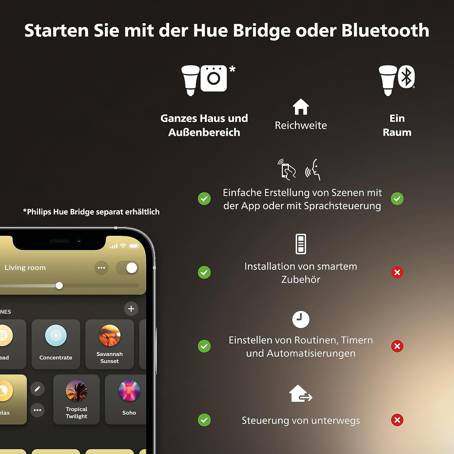 Philips Hue White E27 Filament G93 550 Lm, Warm White Light, Dimmable, Controllable via App, Compatible with Amazon Alexa (Echo, Echo Dot) image number 3