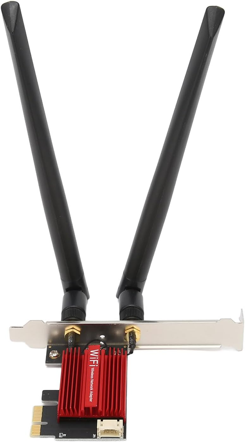 7260AC Pro PCIE Wifi Card, Pcie Network Card with 2.4Ghz and 5Ghz Dual Band,1200Mbps, Wifi Adapter for Desktop PC Compatible with Pciex1/X4/X8/X16, for Wins 7/8/10/11 image number 4