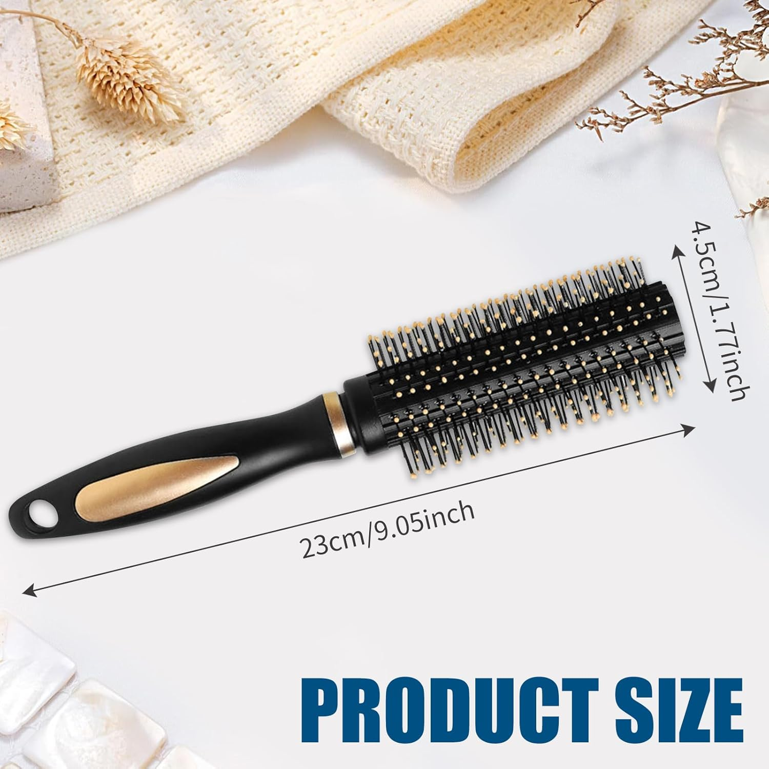 Makloee Hair Brush, round Hair Brush Small Curling Brush Styling Tools for Women Men Kid Professional Curling Hair Drying Styling Straightening and Shine,Smoothing Curly or Wavy Hair Brush image number 3