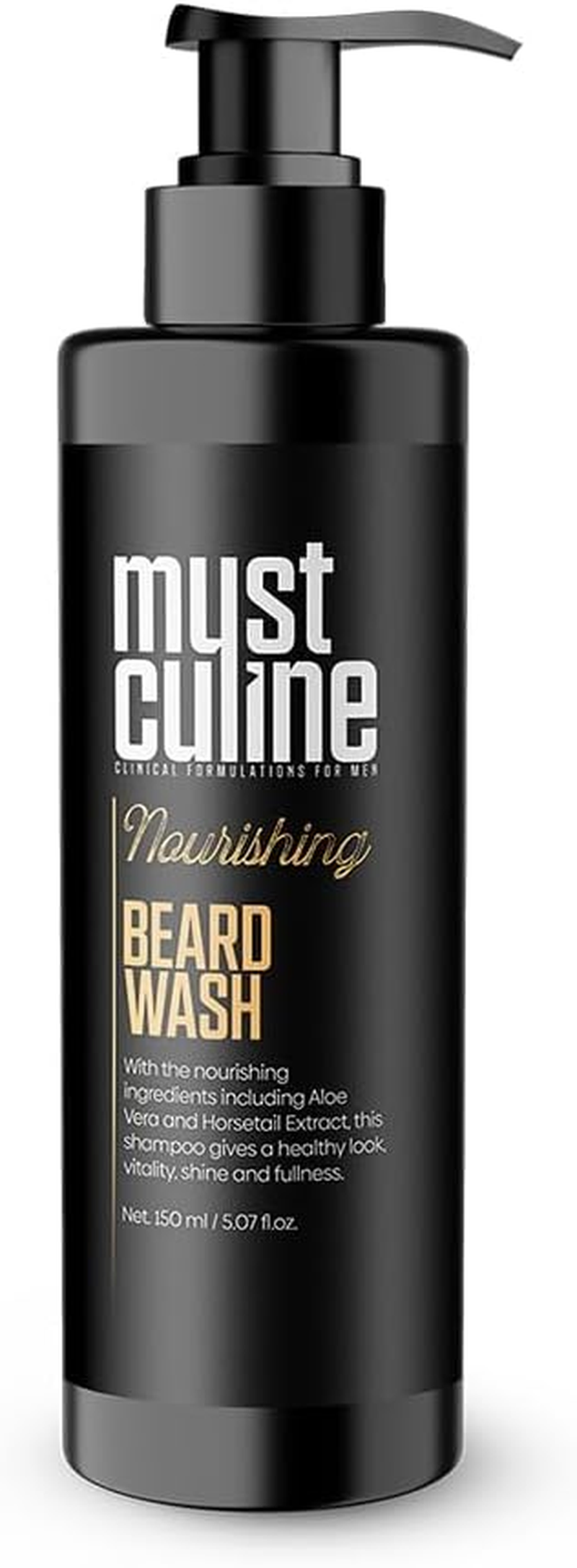 Mustculine Beard Wash Shampoo, Tea Tree Oil & Argan Oil Anti-Dandruff, Anti-Itching Shampoo for Men (1 Package) image number 4