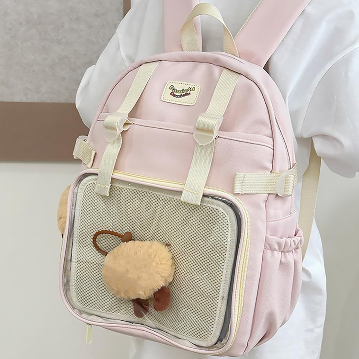 School Backpack for Kids Cute Ita Bag with Pin Display Insert Bookbag for Girls image number 1