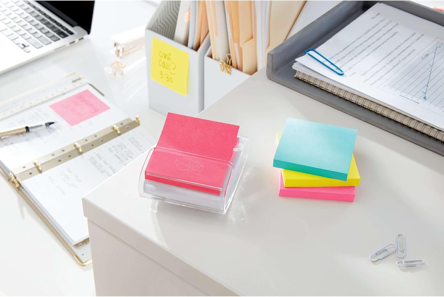 Post-It Super Sticky Pop-Up Notes, 3" X 3", Miami Collection, 10 Pads per Pack (R330-10SSMIA)