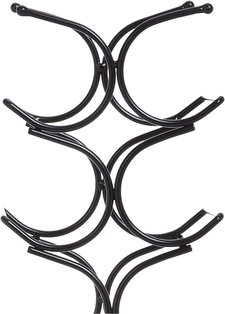 Amazon Basics Wine Rack for 12 Bottles, Black image number 4