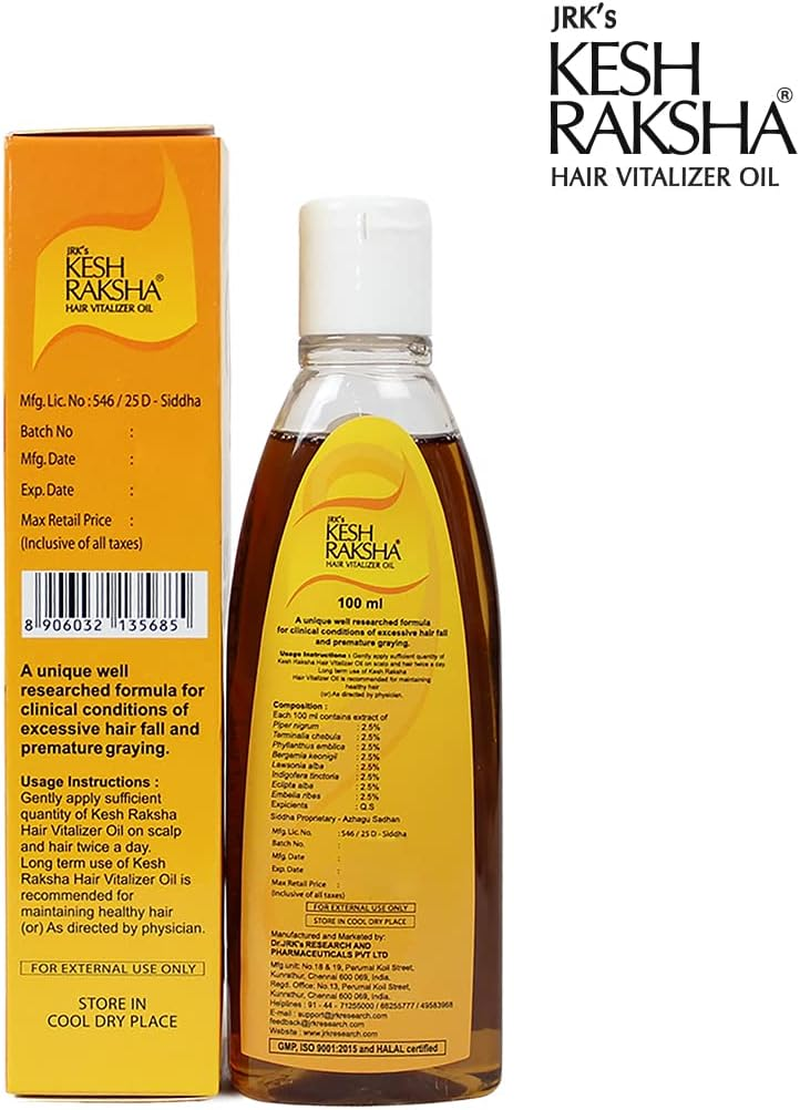 Kesh Raksha Hair Vitalizer Oil 100 Ml Pack of 2 image number 4