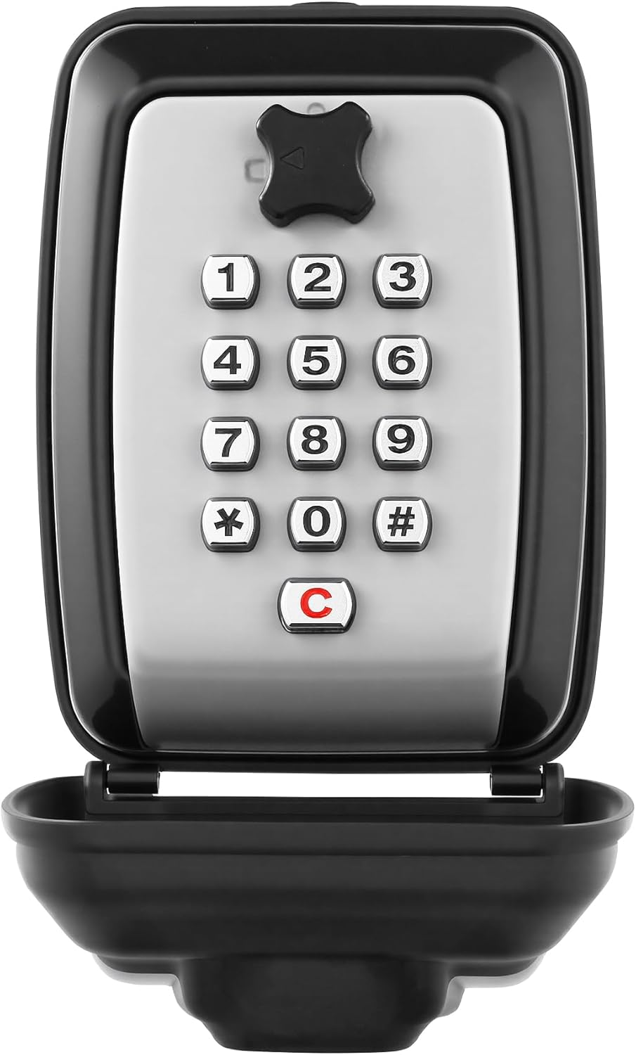 Key Lock Box, Wall Mounted Key Storage Box with 9-Digit Keyboard Resettable Code, Large Capacity, Rustproof/Waterproof Security Lock Box, for Home, Outdoor image number 5