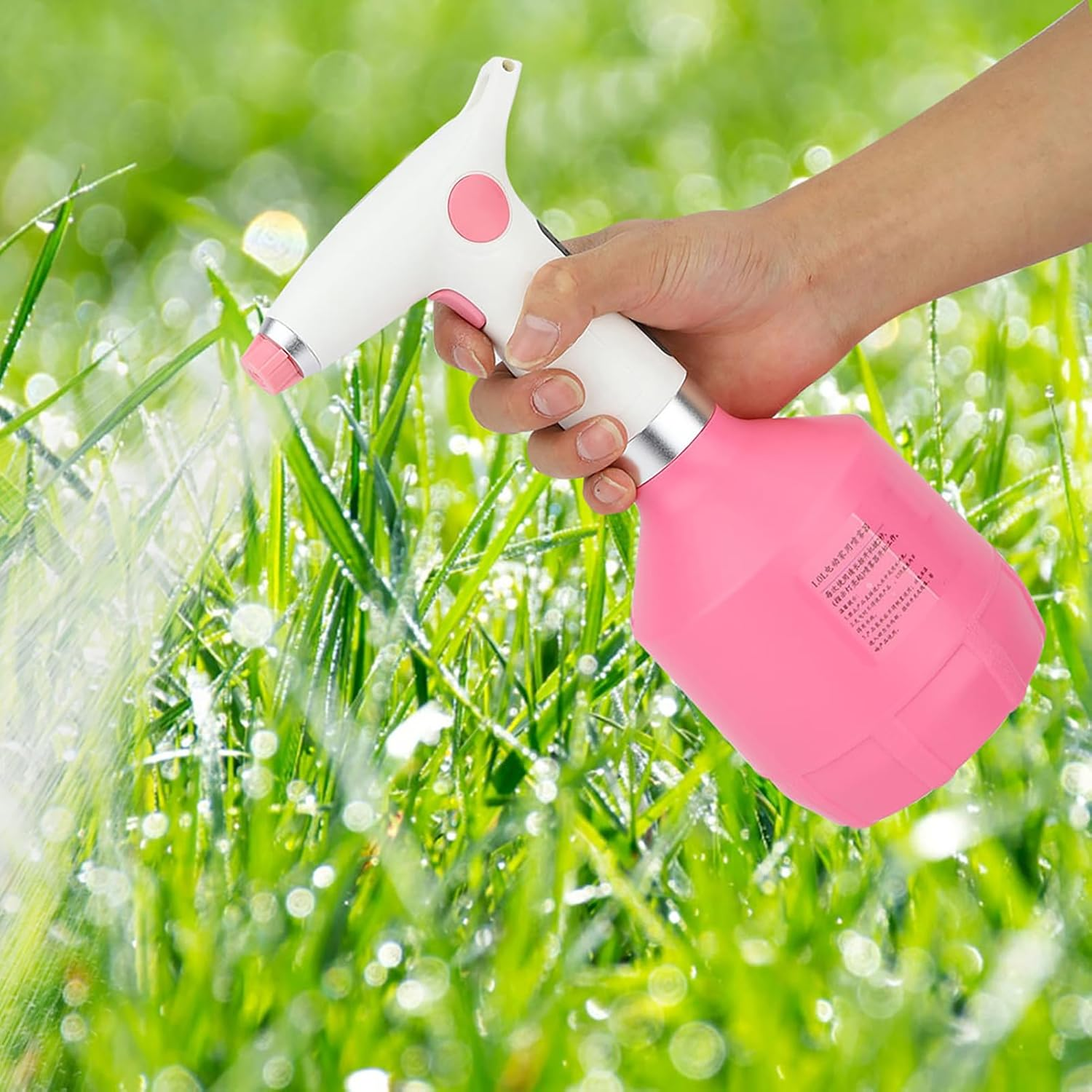 Electric Spray Bottle for Plants, 1L Watering Cans with with Adjustable Nozzle, Continuous Spray, USB Rechargeable Garden Mister Bottle for Flower Plant image number 3