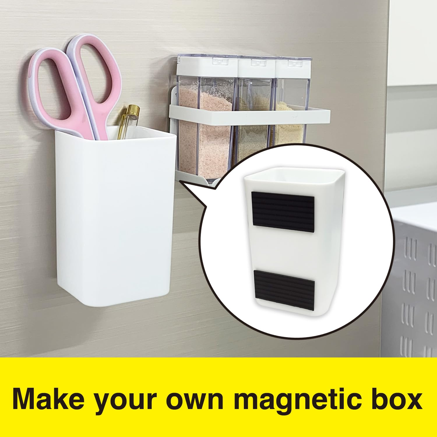 Magx Magnetic Tape with Adhesive 50Mm &times; 3 M, Ultra Thick 1.5 Mm, Magnetic Strip with Self Adhesive, Flexible Magnetic Roll Tape, Peel and Stick, Anisotropic Strong Magnets, Stationery, Office Supplies image number 3