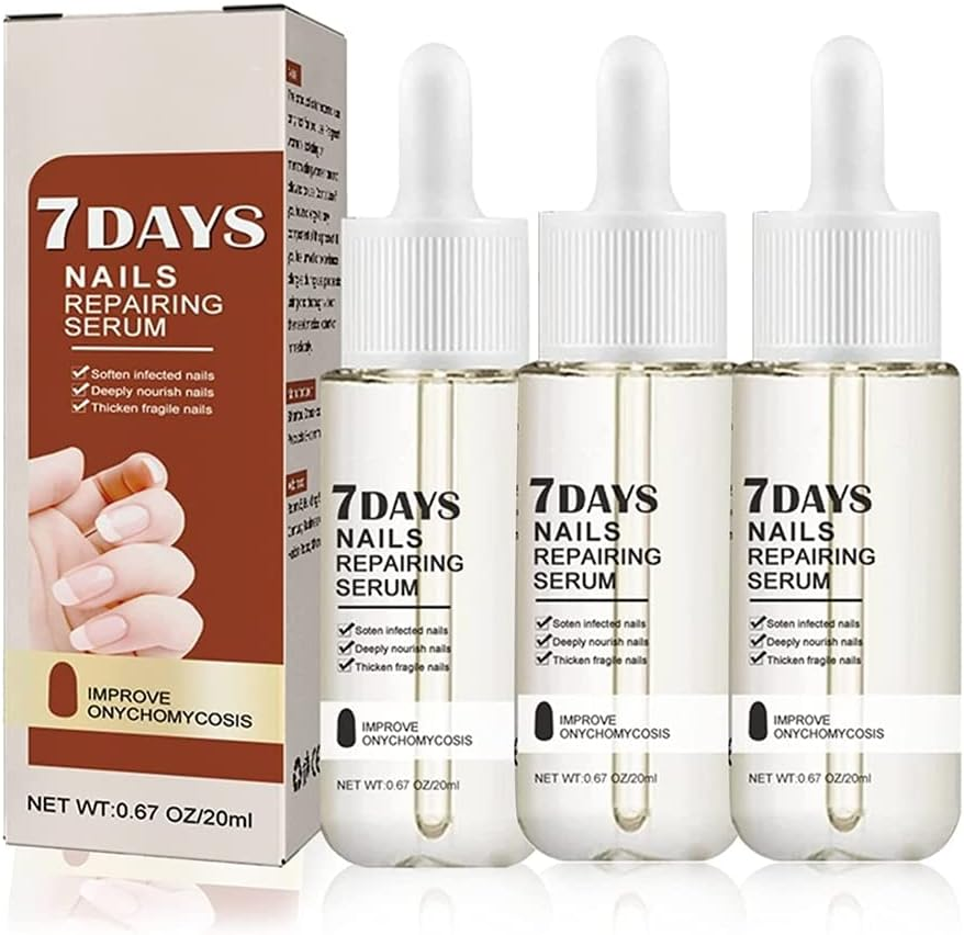 7 Days Nail Growth and Strengthening Serum, 20Ml Nail Growth and Strength Serum, Nail Growth & Strengthening Oil Serum, Stronger Nails in 1 Week Nail Strengthening Treatment (1Pcs)
