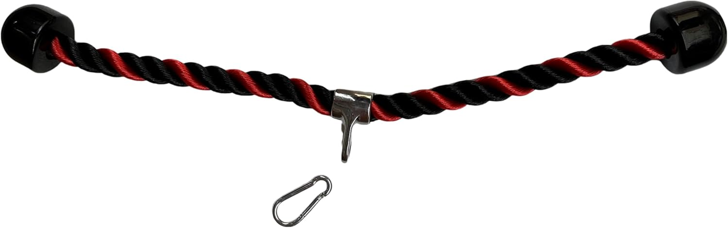 Heavy Duty Tricep Rope Attachment Tricep Rope Nylon Tricep Rope Cable Single Press Push down Fitness Gym Bodybuilding Cable Dual Grip Tricep Rope with Universal Cable Machine Attachment image number 1