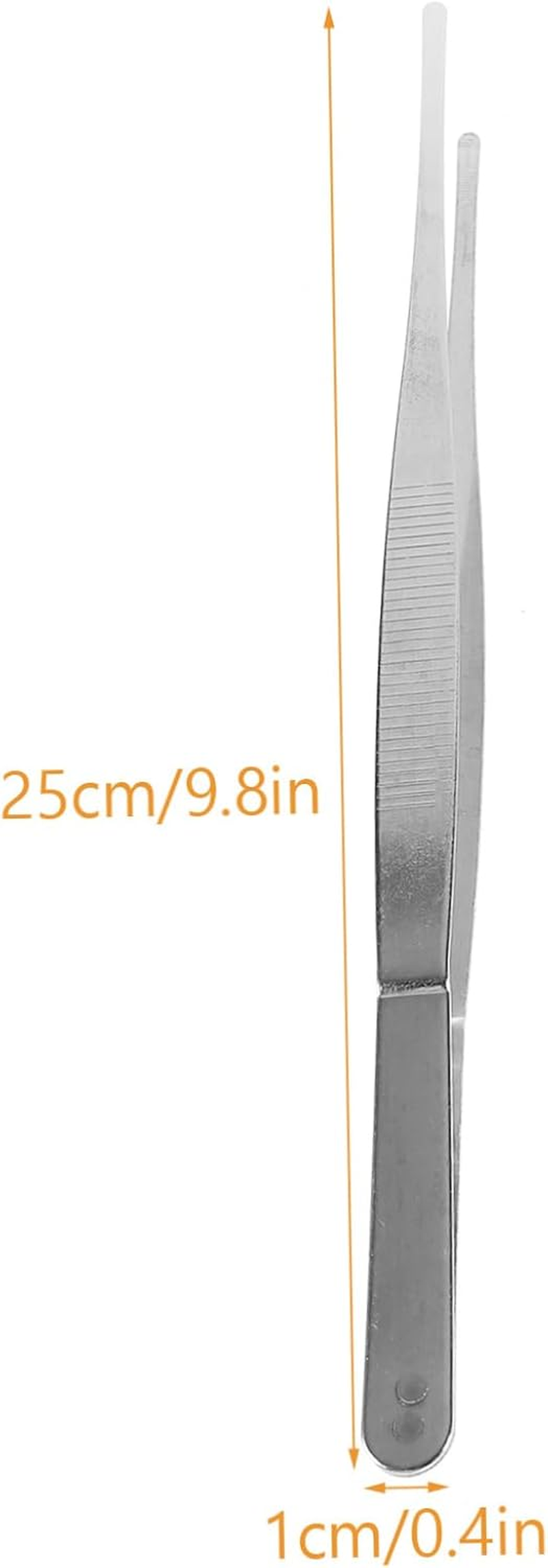 FONDOTIN 4Pcs Stainless Steel Succulent Tweezers Long Handled Gardening Tools for Planting Weeding in Garden Tweezers image number 3