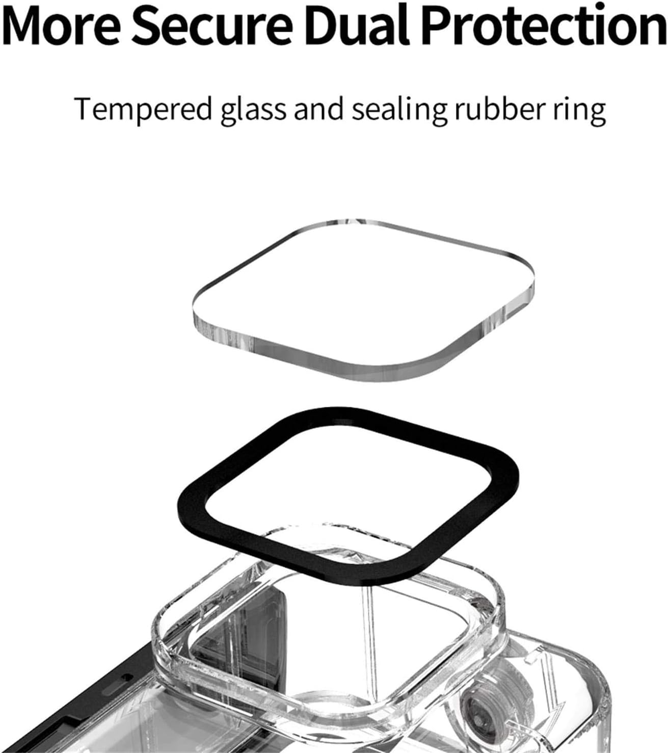 TELESIN Waterproof Case Accessories Kit for Go Pro Hero 12 11 10 9 Black Underwater Diving Cover,With Waterproof Housing Case 3 Red Filters 6PCS Anti-Fog Insert Diving Accessory image number 4