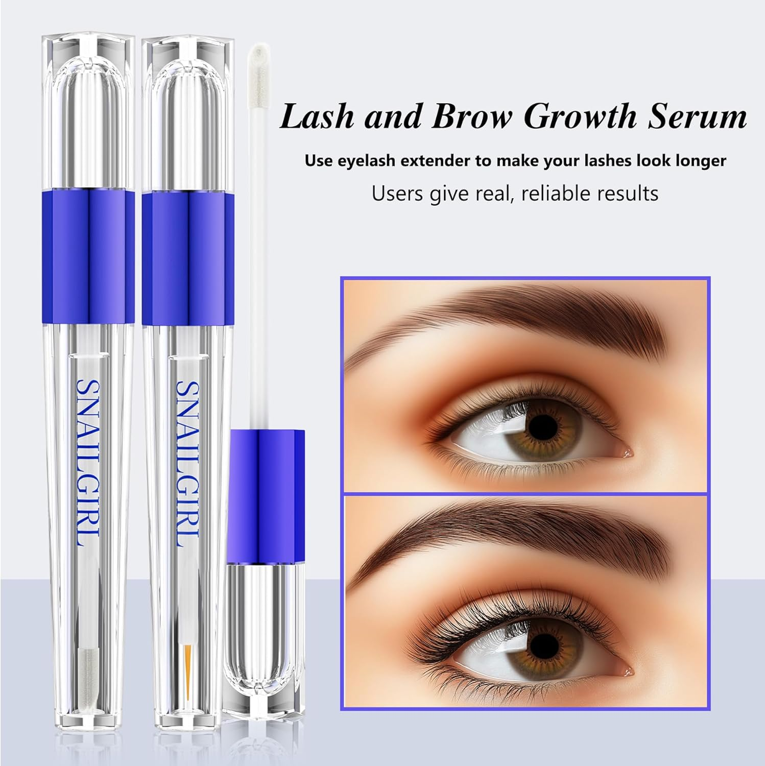Eyelash and Eyebrow Growth Serum Set &ndash; Nourishing Lash & Brow Enhancer for Thicker, Fuller, Healthier Looking Lashes and Brows &ndash; Hydrating & Strengthening Formula image number 2