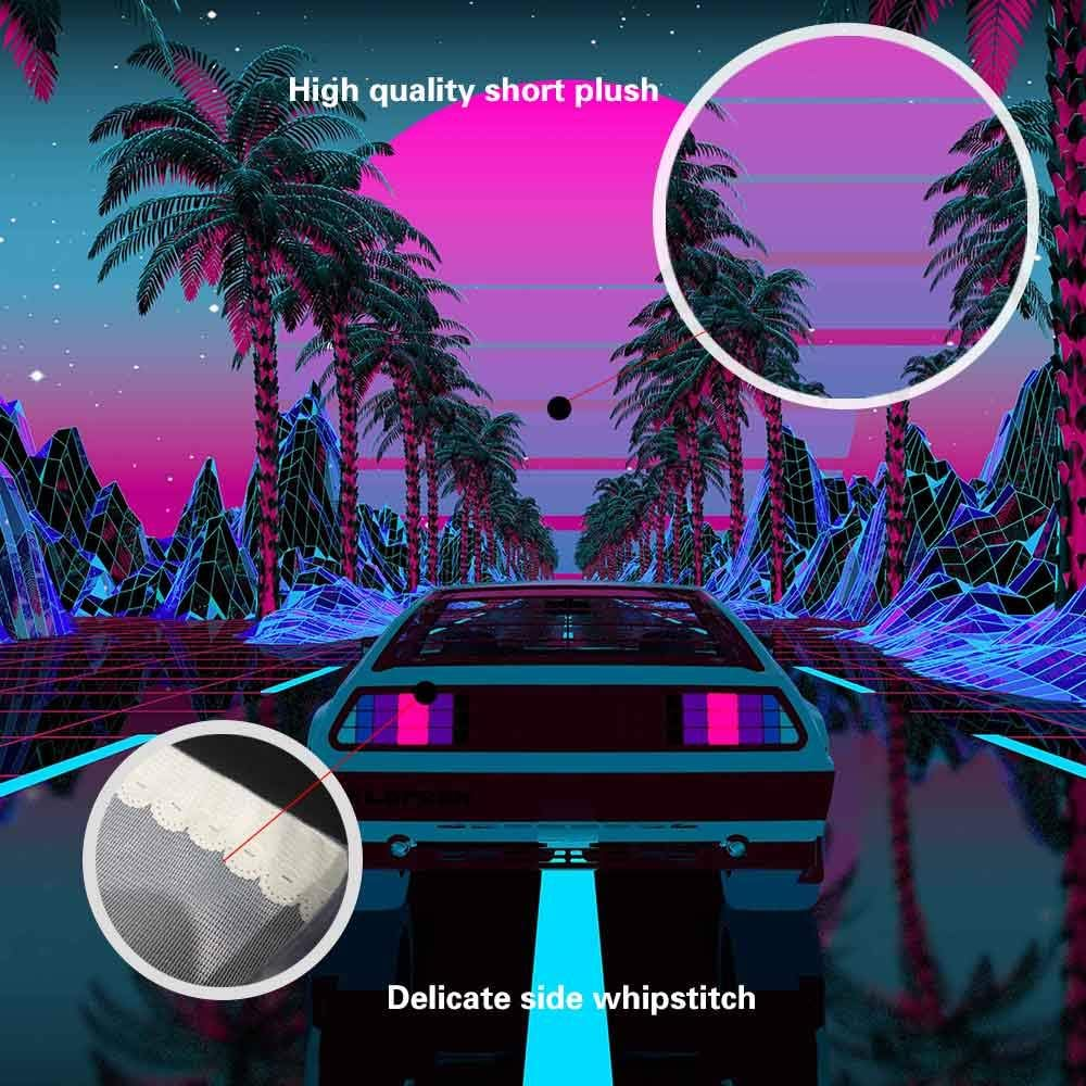 Car Tapestry 1980S Science Fiction Super Sports Car Tapestry Forest Road Tapestry Suitable for Home Decoration Art for Bedroom Living Room GTLTIE582 image number 1