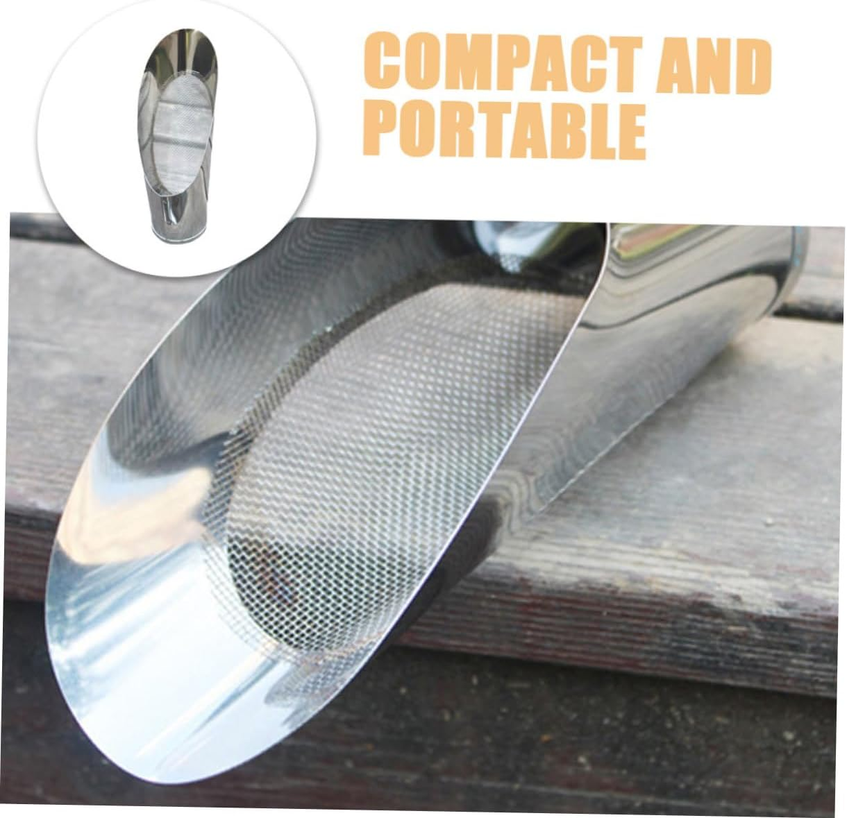 Parliky Ergonomic Garden Shovel Sifter Stainless Steel Construction Versatile for Gardening Needs