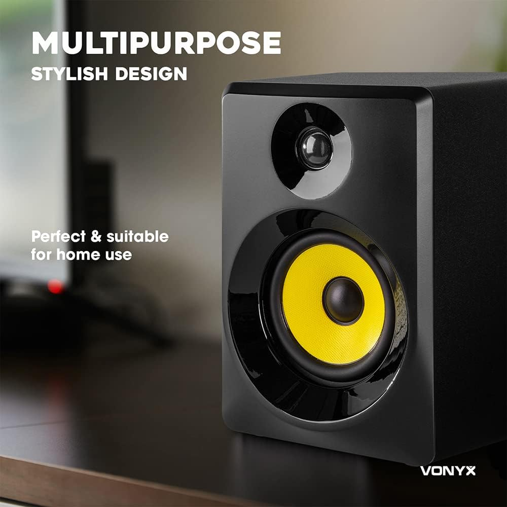 Studio Monitors 3 Inch High Def Speakers Professional Active Pair Vonyx SMN30B image number 2