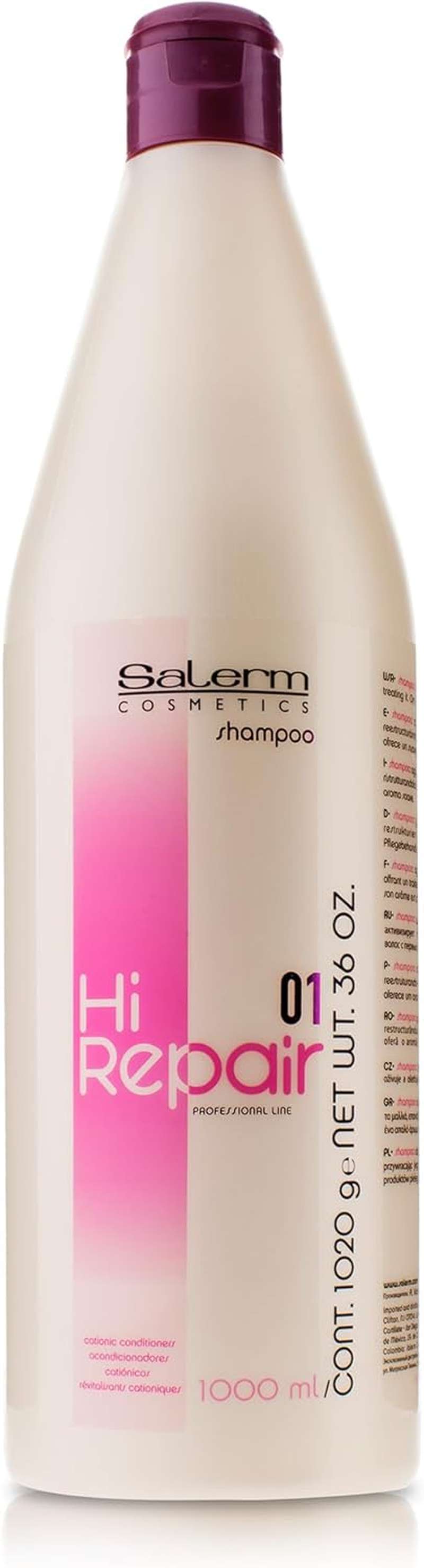 Salerm Cosmetics Hi-Repair Shampoo 1000Ml image number 2
