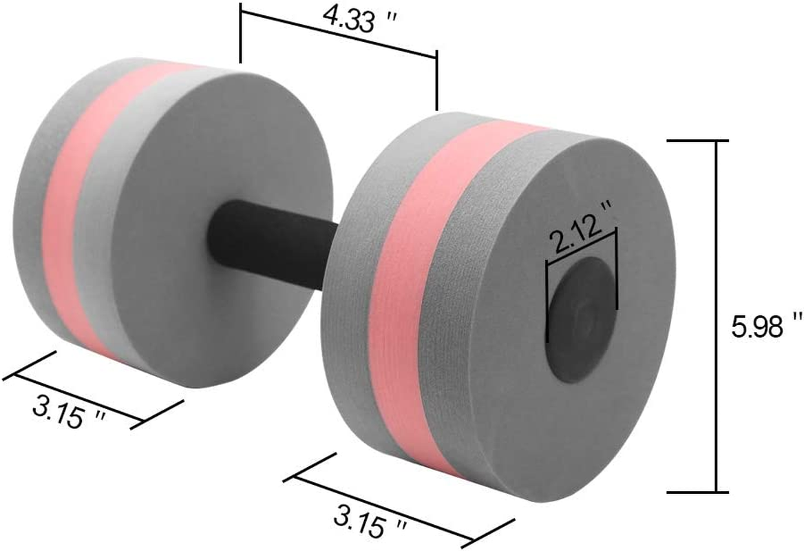 OSMOFUZE Aquatic Exercise Dumbbells - Set of 2 for Water Aerobics Fitness and Pool Exercises - Green image number 5