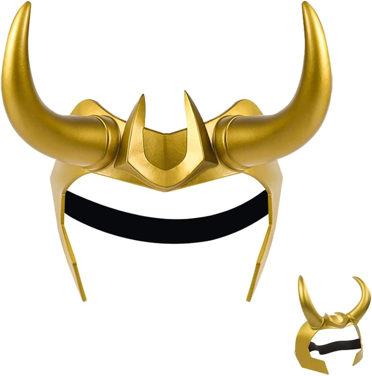 3D Loki Helmet with Horns Thor Ragnarok Crown Norse Mythology Halloween Movie Mask God