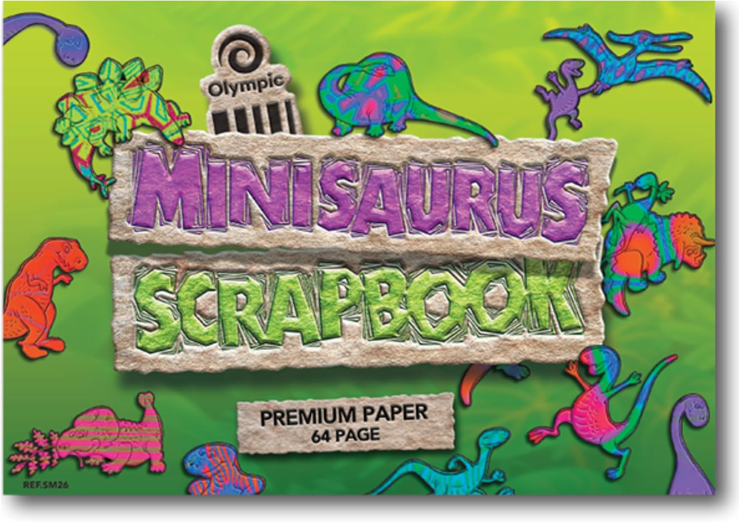 Olympic, Scrapbook Minisaurus, 168X240Mm, 64 Pages, 90Gsm, Blank image number 1